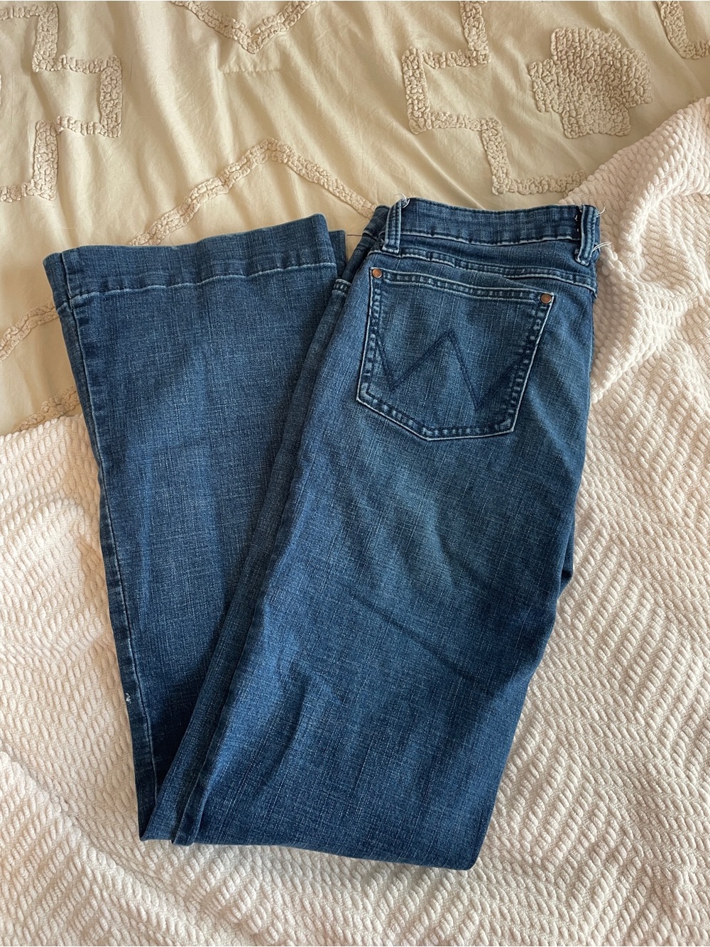 Wrangler Women's Dark Blue Flare Jeans